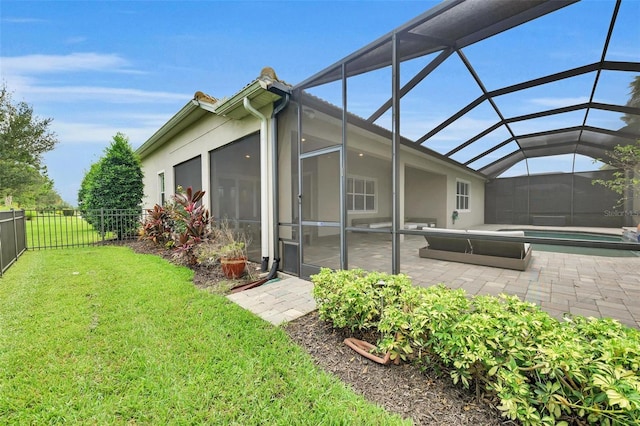 3379 Chestertown Loop, Bradenton, FL 34211 - rear view of house featuring a patio and a lanai