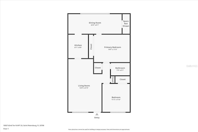 10037 62nd Ter N Unit 23, Saint Petersburg, FL 33708 - view of home floor plan