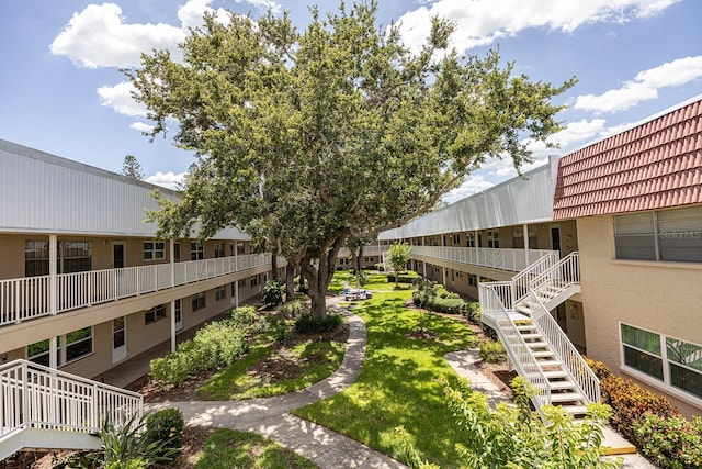 10037 62nd Ter N Unit 23, Saint Petersburg, FL 33708 - surrounding community with a yard and stairs