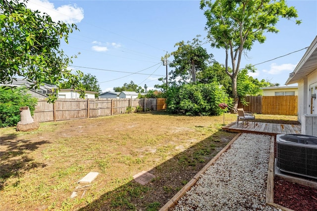 2802 21st St W, Bradenton, FL 34205 - fenced backyard featuring a deck