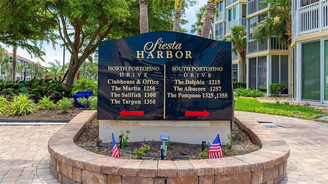 1257 S Portofino Dr Unit 306, Sarasota, FL 34242 - view of community / neighborhood sign