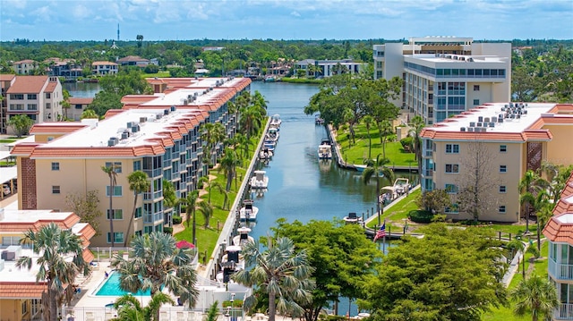 1257 S Portofino Dr Unit 306, Sarasota, FL 34242 - drone / aerial view of a large body of water