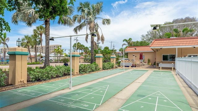1257 S Portofino Dr Unit 306, Sarasota, FL 34242 - view of home's community featuring shuffleboard
