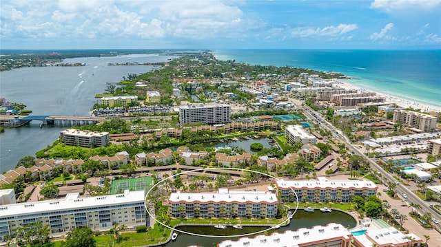 1257 S Portofino Dr Unit 306, Sarasota, FL 34242 - drone / aerial view of a nearby body of water