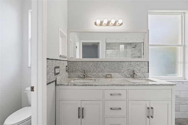 1042 Whitegate Ct, Sarasota, FL 34232 - bathroom with double vanity and tiled shower