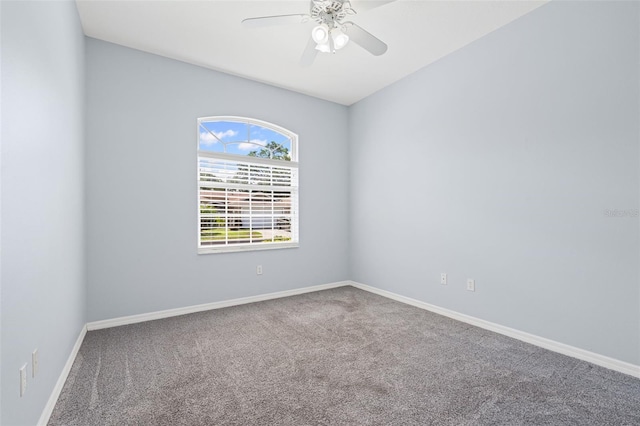 1042 Whitegate Ct, Sarasota, FL 34232 - carpeted empty room with ceiling fan and baseboards