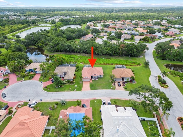 7115 39th Ln E, Sarasota, FL 34243 - aerial view of residential area featuring a large body of water