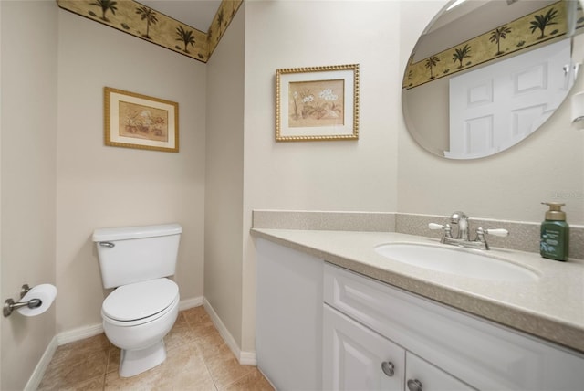 7115 39th Ln E, Sarasota, FL 34243 - half bathroom featuring vanity and tile patterned floors