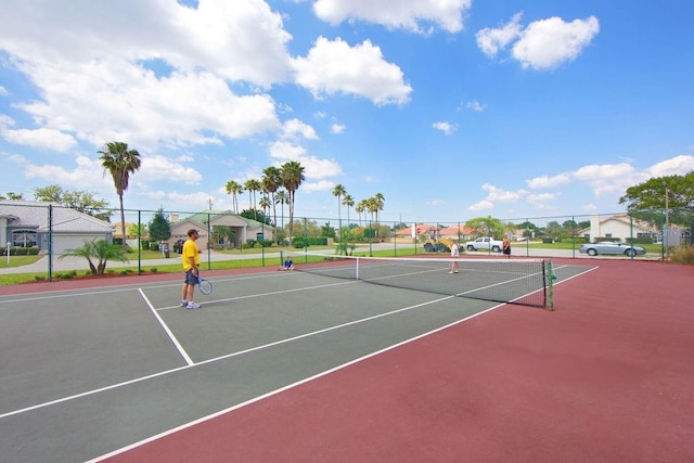 7115 39th Ln E, Sarasota, FL 34243 - view of tennis court featuring community basketball court