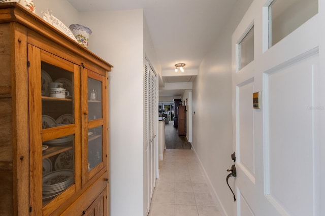 4414 Mount Vernon Dr Unit 1, Bradenton, FL 34210 - hallway featuring light tile patterned flooring