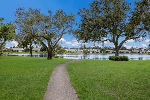 4414 Mount Vernon Dr Unit 1, Bradenton, FL 34210 - view of property's community featuring a water view, a yard, and a residential view
