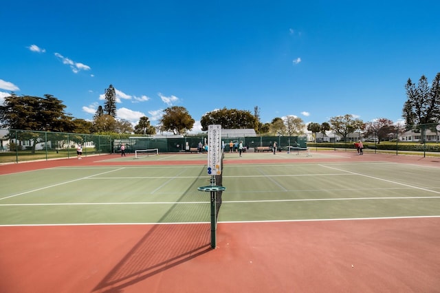 4414 Mount Vernon Dr Unit 1, Bradenton, FL 34210 - view of tennis court with community basketball court