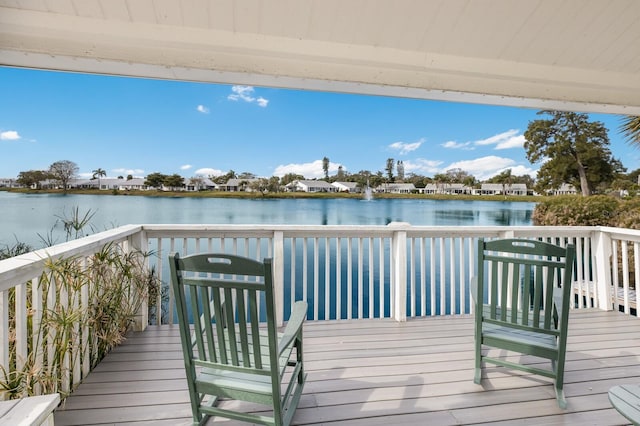 4414 Mount Vernon Dr Unit 1, Bradenton, FL 34210 - deck featuring a water view