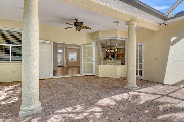 12113 Whistling Way, Lakewood Ranch, FL 34202 - view of patio / terrace with a ceiling fan