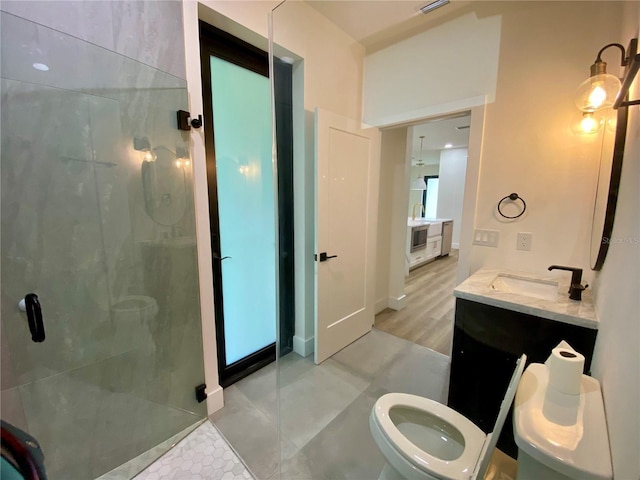3616 Bellefonte Ave, North Port, FL 34286 - full bathroom with a shower stall and vanity