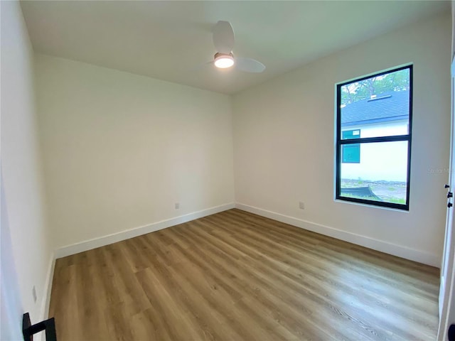 3616 Bellefonte Ave, North Port, FL 34286 - unfurnished room featuring light wood finished floors and a ceiling fan