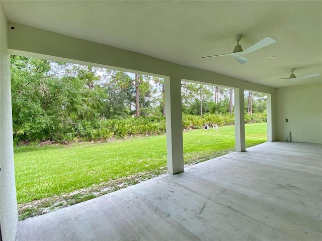 3616 Bellefonte Ave, North Port, FL 34286 - view of patio / terrace featuring a ceiling fan