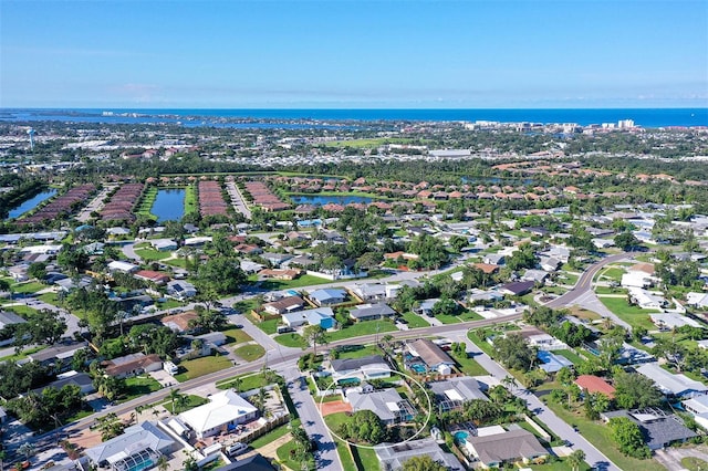 5524 Antilles Dr, Sarasota, FL 34231 - aerial overview of property's location with a large body of water and nearby suburban area