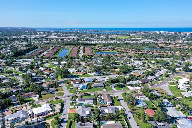 5524 Antilles Dr, Sarasota, FL 34231 - aerial overview of property's location with a nearby body of water and nearby suburban area