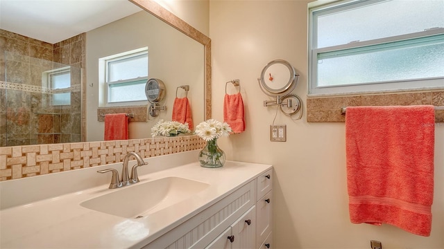 5524 Antilles Dr, Sarasota, FL 34231 - full bath with vanity and a tile shower