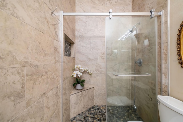 2411 New Haven Cir Unit 70, Sun City Center, FL 33573 - full bath featuring toilet and tiled shower