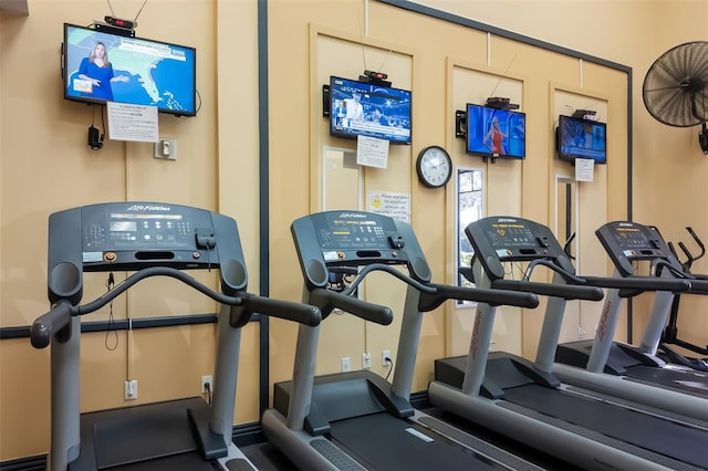 2411 New Haven Cir Unit 70, Sun City Center, FL 33573 - view of gym