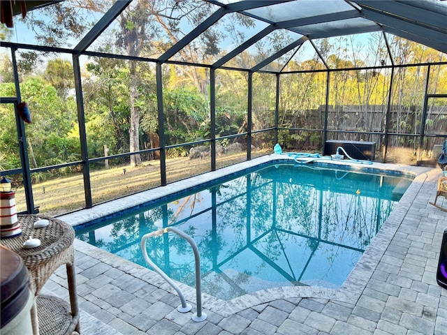 3767 Pinstar Ter, North Port, FL 34287 - view of pool featuring a lanai and a patio area
