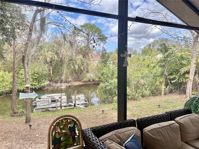 3767 Pinstar Ter, North Port, FL 34287 - view of yard featuring a water view