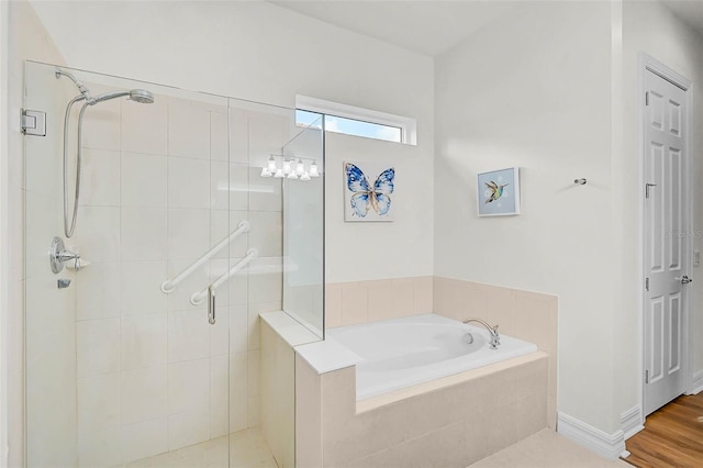 5662 Fossano Dr, Sarasota, FL 34238 - bathroom featuring a shower stall and a garden tub