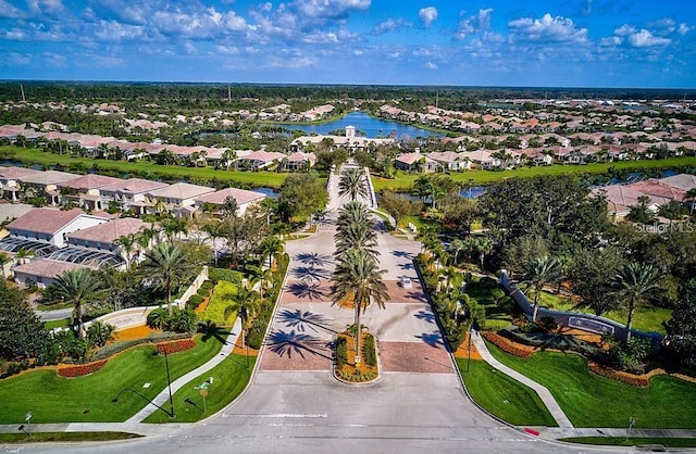 5662 Fossano Dr, Sarasota, FL 34238 - aerial view of residential area with a nearby body of water