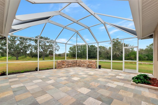 920 Lena Ln, Sarasota, FL 34240 - view of patio featuring a lanai and view of scattered trees