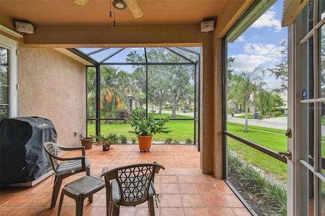 1415 Millbrook Cir, Bradenton, FL 34212 - sunroom / solarium with a ceiling fan