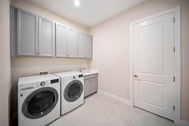 4735 Cassio Ct, Bradenton, FL 34211 - laundry room featuring cabinet space and separate washer and dryer