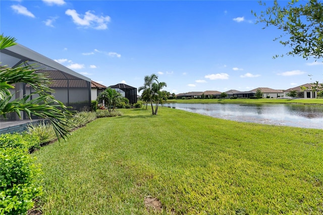 4735 Cassio Ct, Bradenton, FL 34211 - view of green lawn featuring a water view and a residential view