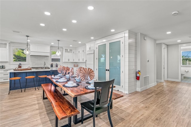 119 Avenida Messina, Sarasota, FL 34242 - dining room with recessed lighting and light wood-style flooring