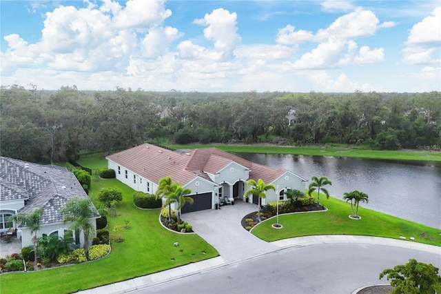 16038 39th Gln E, Parrish, FL 34219 - view from above of property featuring a heavily wooded area and a nearby body of water