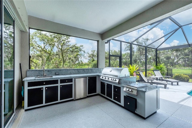 16038 39th Gln E, Parrish, FL 34219 - view of patio featuring area for grilling and a lanai