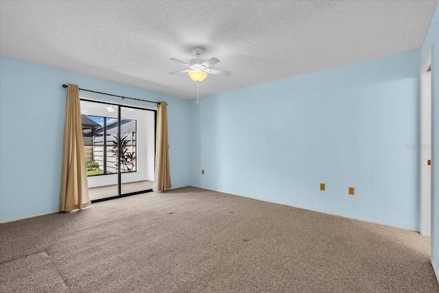 327 40th Ct W, Palmetto, FL 34221 - carpeted empty room with ceiling fan and a textured ceiling