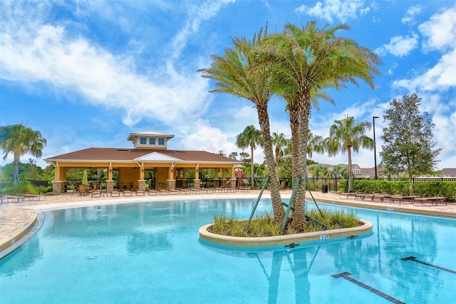 11223 Spring Gate Trl, Bradenton, FL 34211 - community pool featuring a patio area