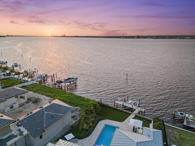 676 Regatta Way, Bradenton, FL 34208 - drone / aerial view of a nearby body of water
