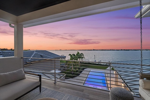 676 Regatta Way, Bradenton, FL 34208 - balcony with a water view