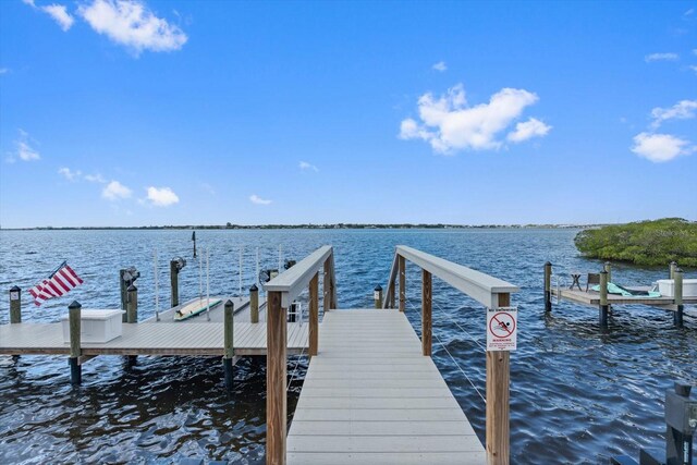 676 Regatta Way, Bradenton, FL 34208 - dock area featuring a water view