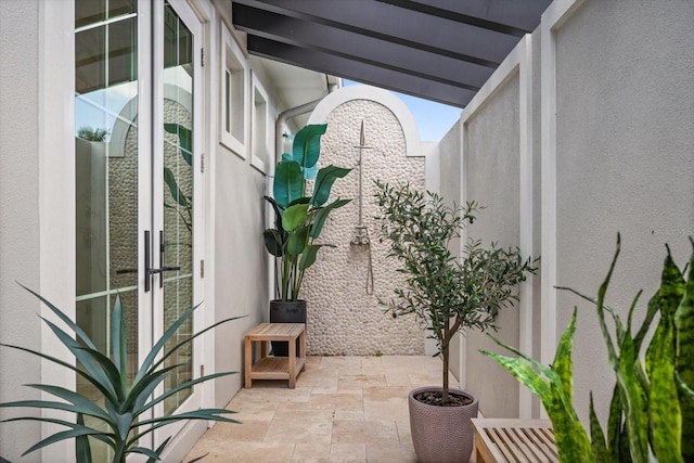 676 Regatta Way, Bradenton, FL 34208 - view of patio / terrace with french doors