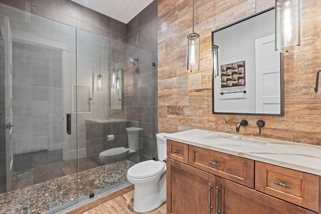 676 Regatta Way, Bradenton, FL 34208 - full bathroom with vanity and a stall shower