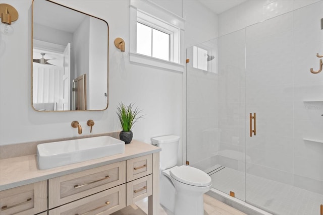 676 Regatta Way, Bradenton, FL 34208 - bathroom featuring vanity and a shower stall