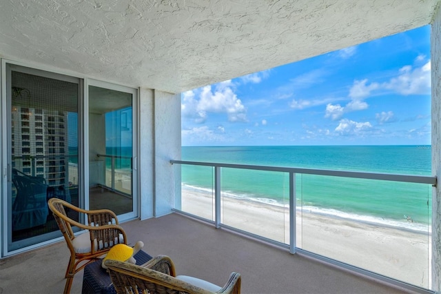 2425 Gulf Of Mexico Dr Unit 10F, Longboat Key, FL 34228 - balcony with view of water and beach