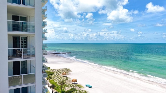 2425 Gulf Of Mexico Dr Unit 10F, Longboat Key, FL 34228 - water view with local beach