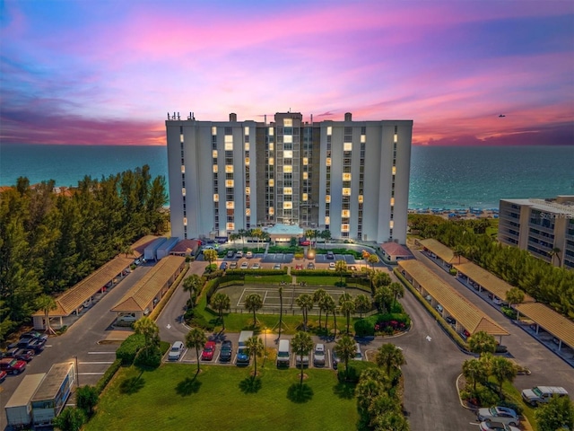 2425 Gulf Of Mexico Dr Unit 10F, Longboat Key, FL 34228 - aerial view at dusk of a water view