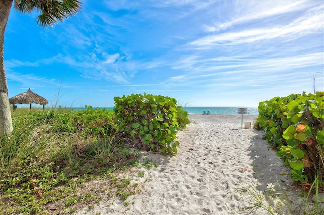 2425 Gulf Of Mexico Dr Unit 10F, Longboat Key, FL 34228 - water view with nearby beach