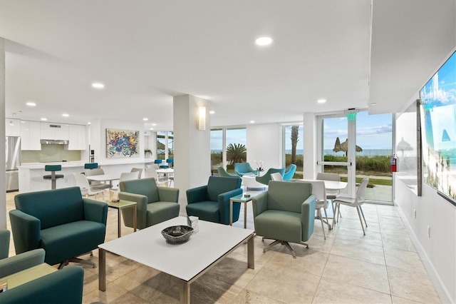 2425 Gulf Of Mexico Dr Unit 10F, Longboat Key, FL 34228 - community lobby featuring recessed lighting